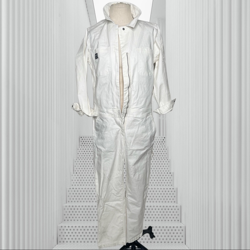NWOT WILDFANG Essential Long Sleeve Coverall - White